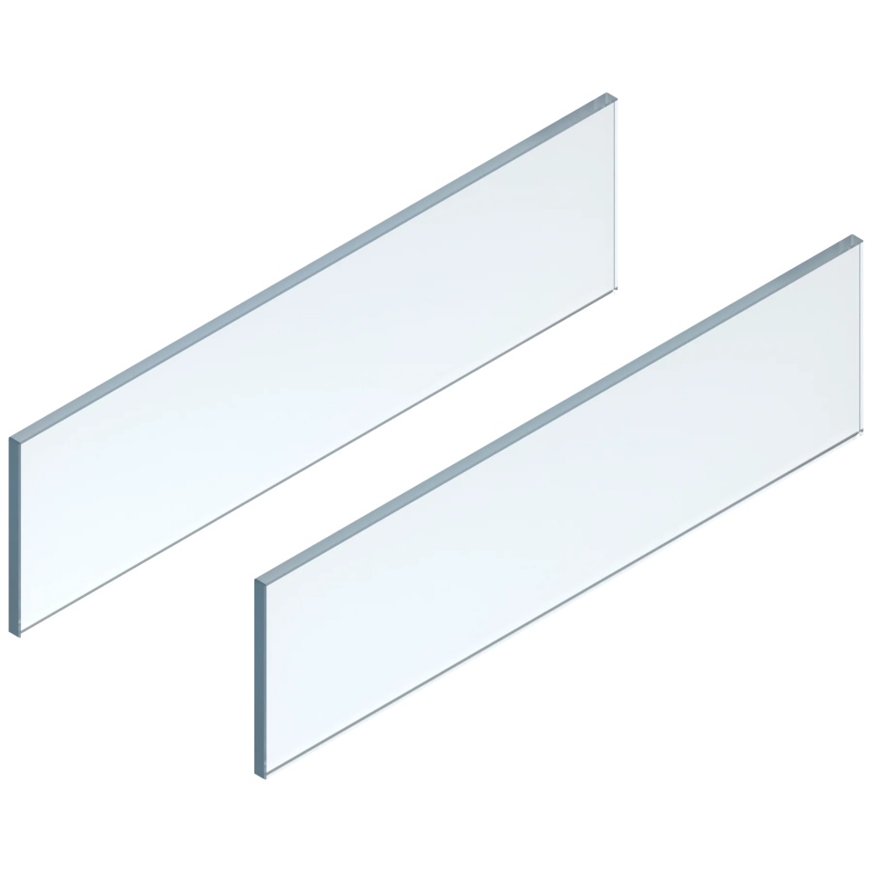 Element inserție lateral LEGRABOX free, H=138mm, NL=600mm, pentru sticlă, set 2 buc, clar