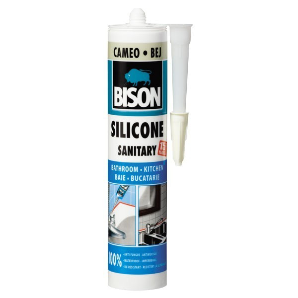 Etansant BISON 280ml silicon sanitar – Bej Bison