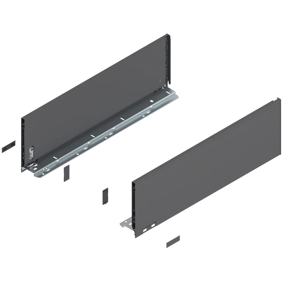 Laterala sertar LEGRABOX C 177 mm, NL=550 mm, dr+stg, pure, gri-orion mat
