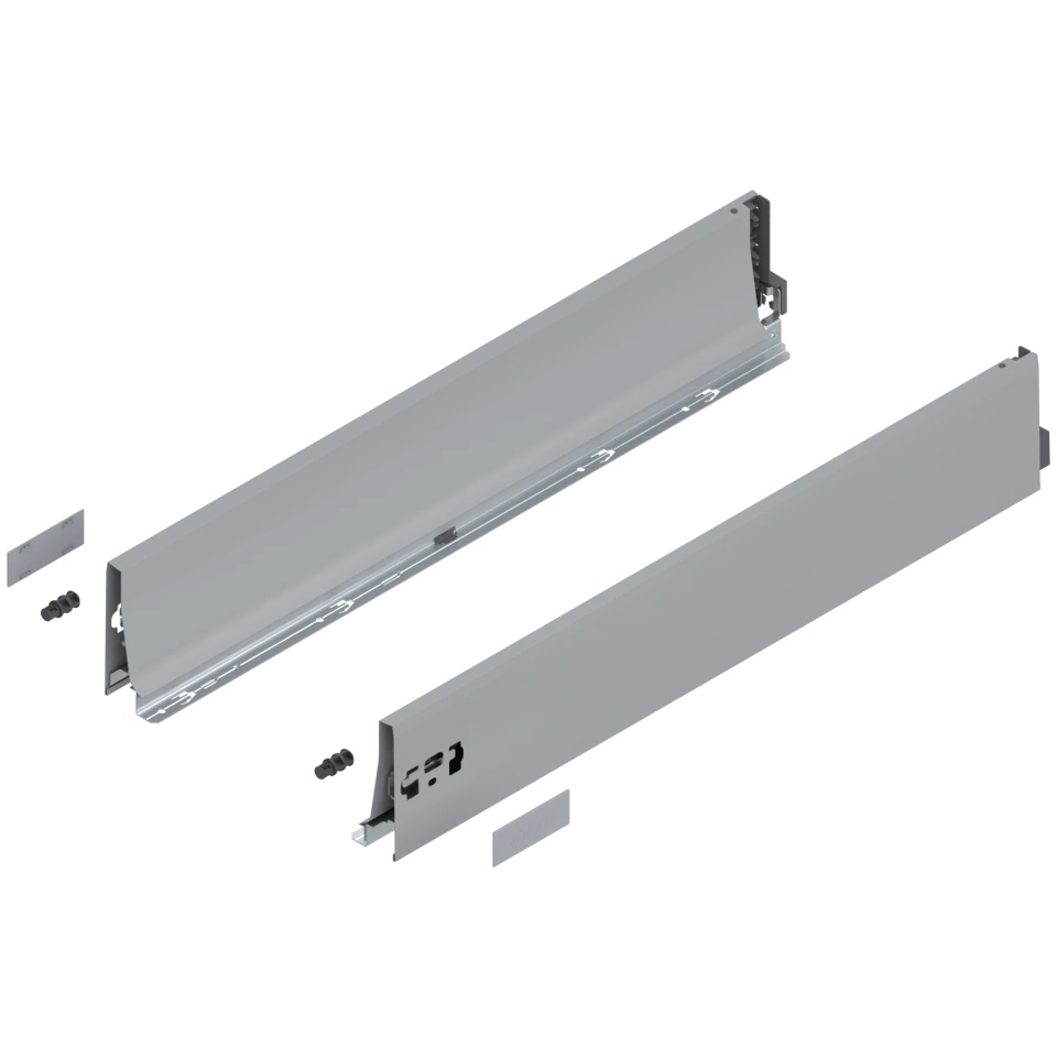 Laterala sertar TANDEMBOX K 650 mm, dr+stg, pentru TANDEMBOX antaro, gri aluminiu