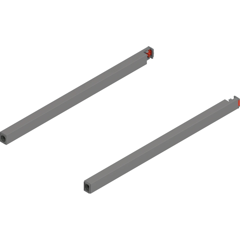 Lonjeron sertar MERIVOBOX 350mm, dr+stg, gri indiu mat