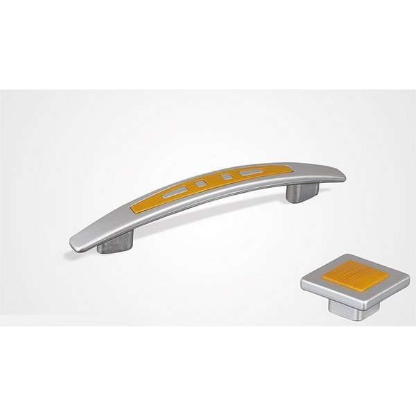 Maner plastic 96mm A001 crom / stejar