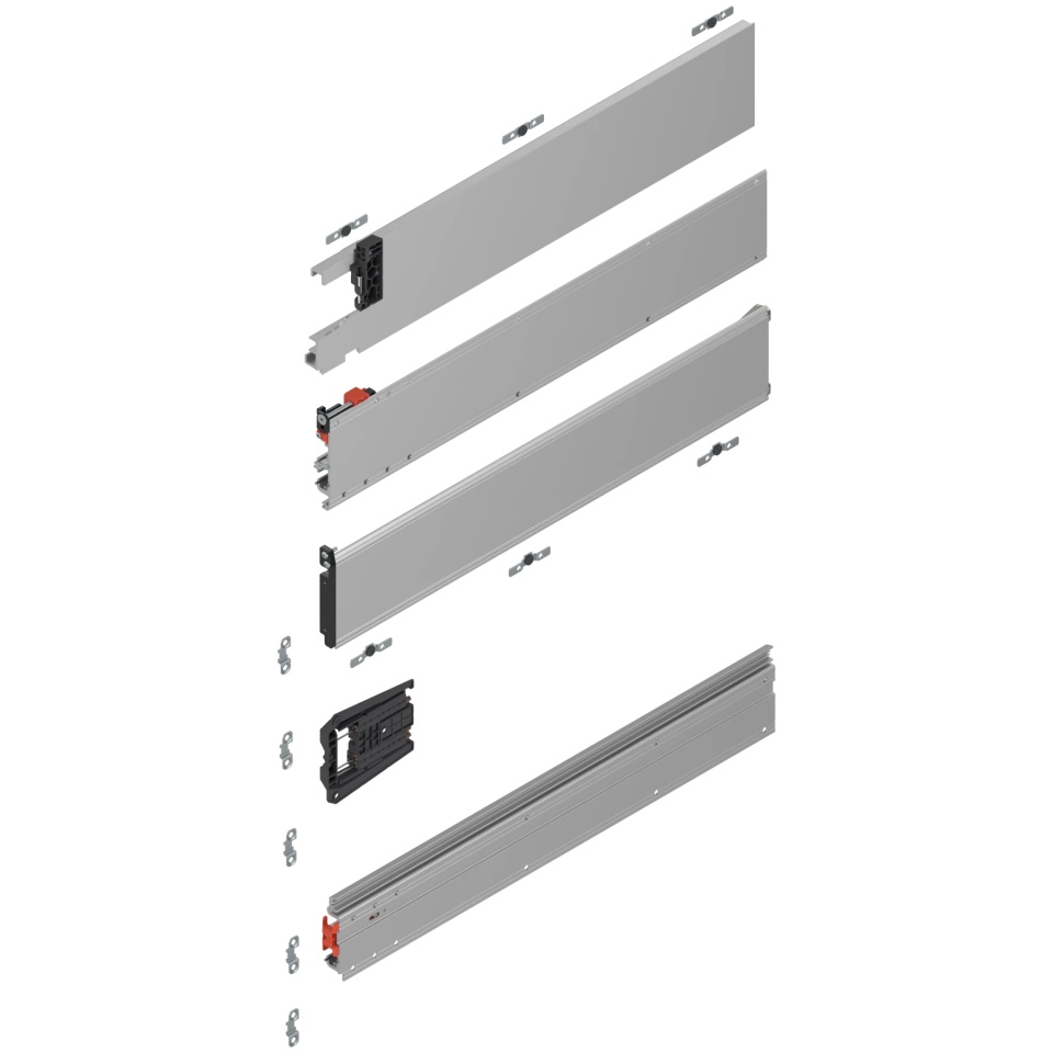 REVEGO duo - sina de glisare tip pocket set, NL=450 mm, stanga