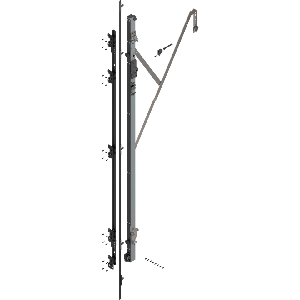 REVEGO uno - Suport balama (set) cu TIP-ON pt H=2407-2519mm, Stanga, zincat