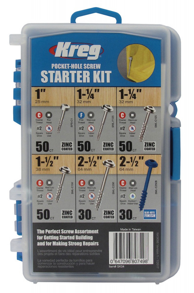 Set holtsuruburi KREG® Pocket-Hole Kit Starter feroshop.ro