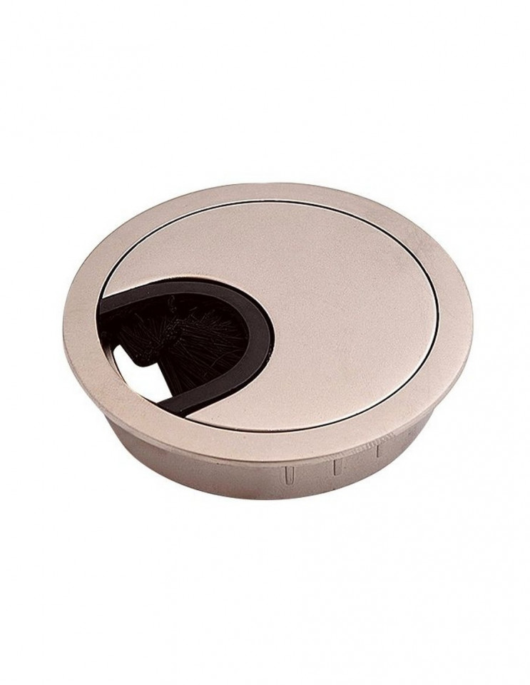 Trecere cabluri D60 - zamac, satinat, cu perie