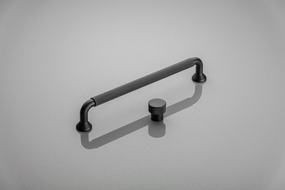 Buton metalic - STRUCTURE - negru mat