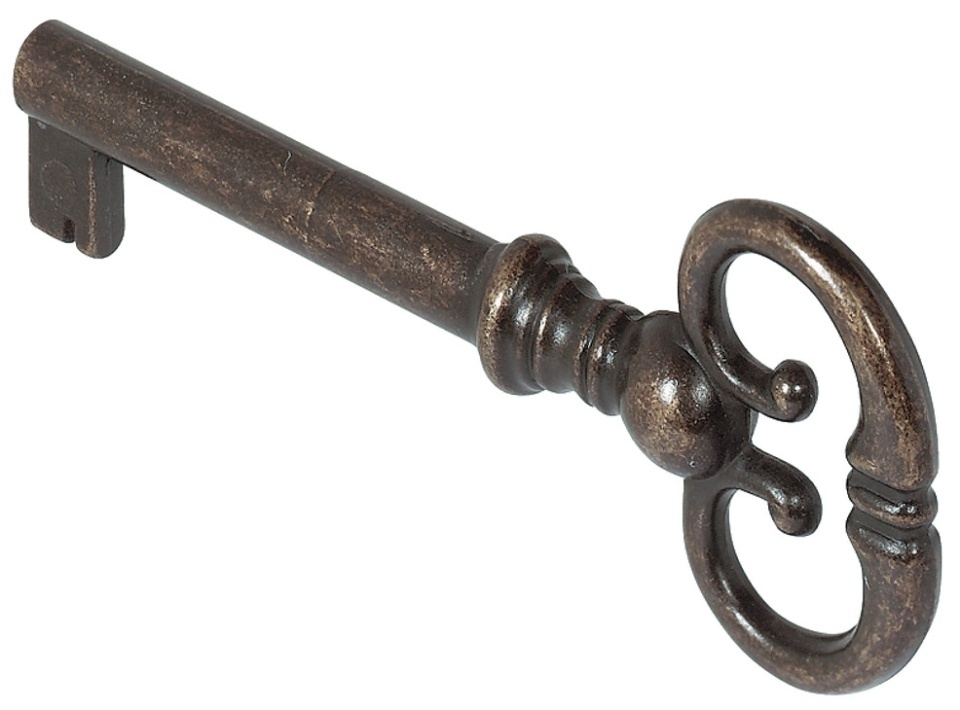 Cheie mobilier tija 38mm, antichizata bronz