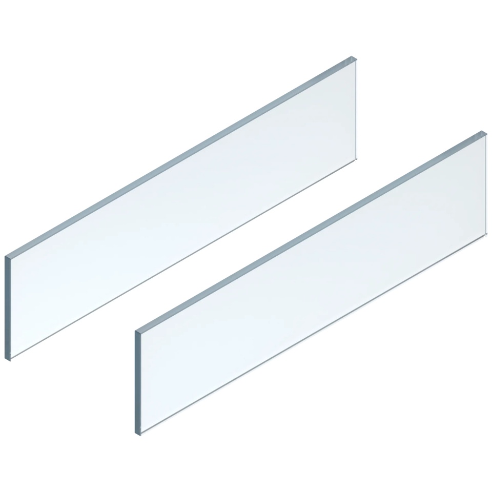 Element inserție lateral LEGRABOX free, H=138mm, NL=650mm, pentru sticlă, set 2 buc, clar