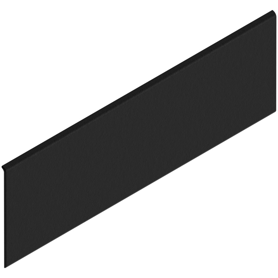 Element personalizare dreptunghiular simetric LEGRABOX, negru-carbon mat