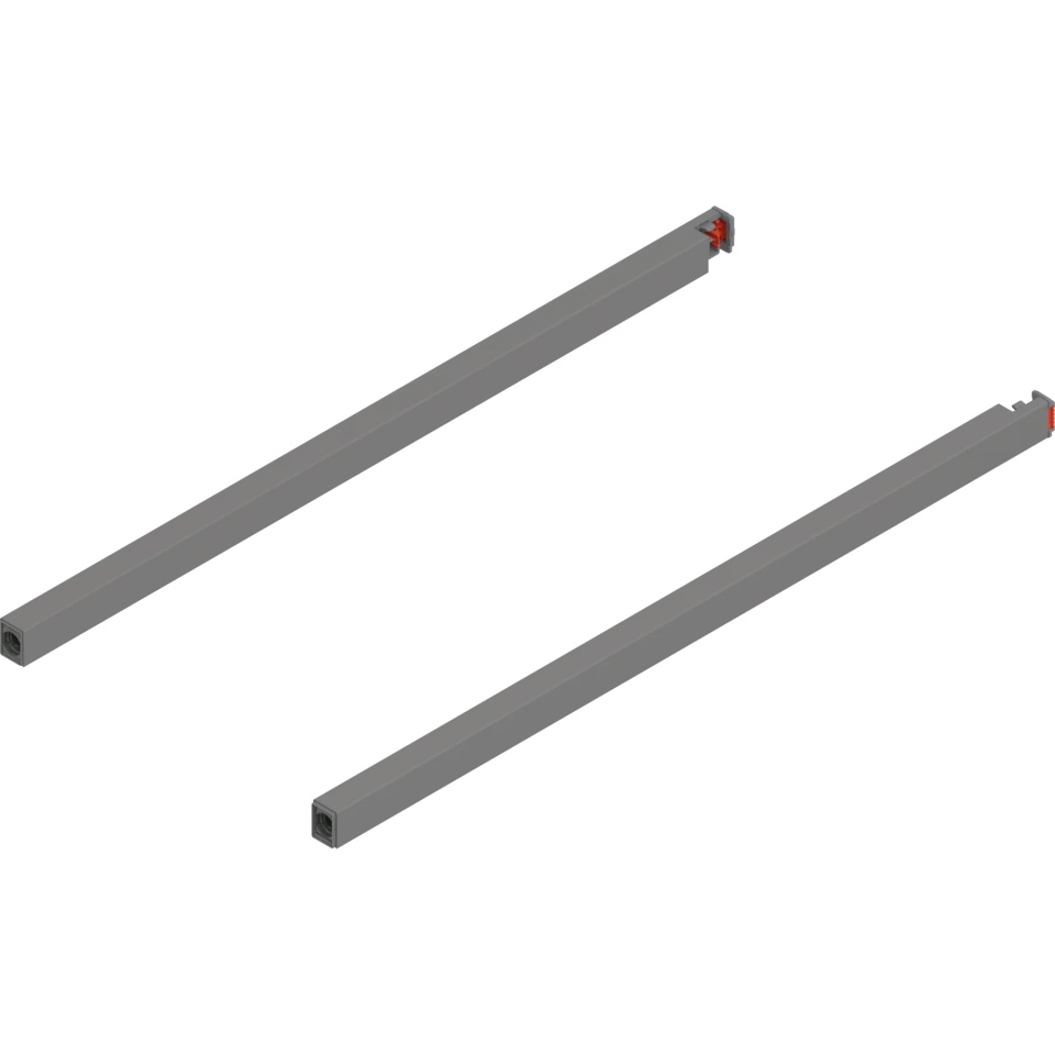 Lonjeron sertar MERIVOBOX 450mm, dr+stg, gri indiu mat