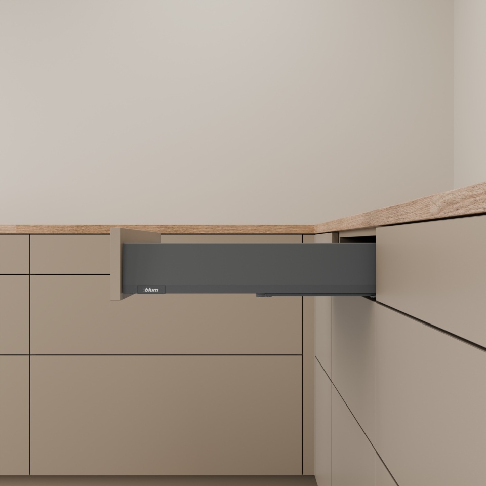 Pachet Blum MERIVOBOX M, 450 mm, gri-orion mat, BLUMOTION