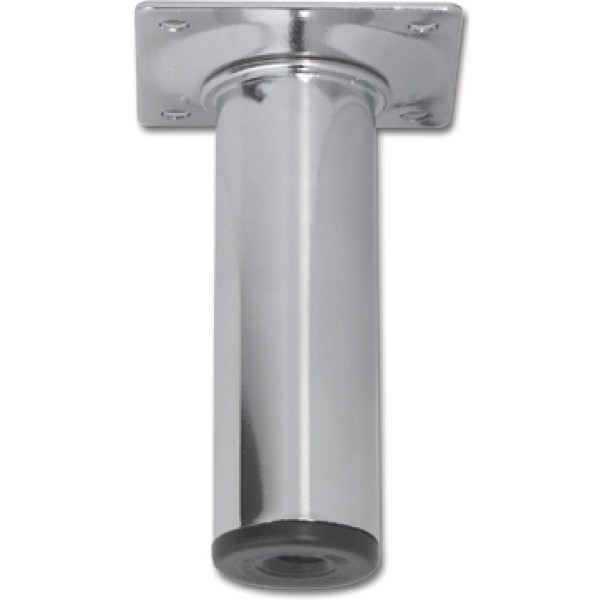 Picior metalic cu placa D30mm, H300mm - Crom