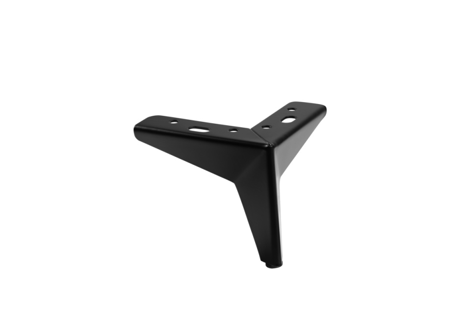 Picior STAR 105mm, otel, negru mat