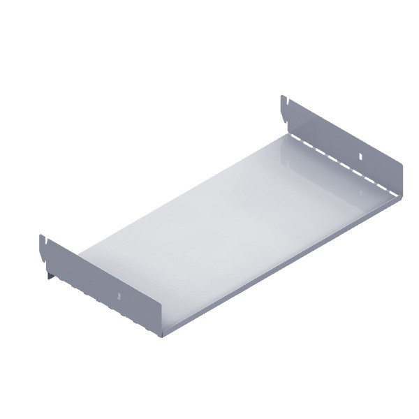Polita raft placa perforata, 310x150mm, alb