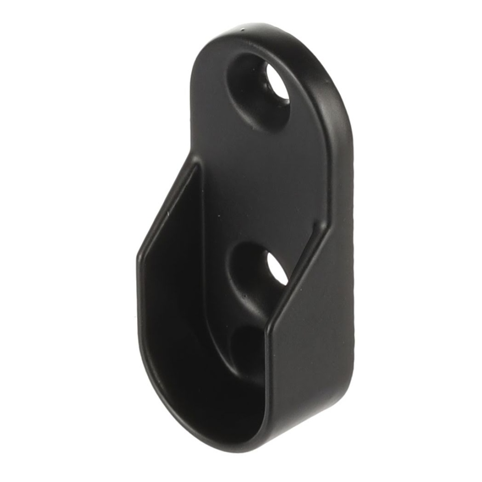 Suport bara haine, metalic, 30x15mm, negru mat