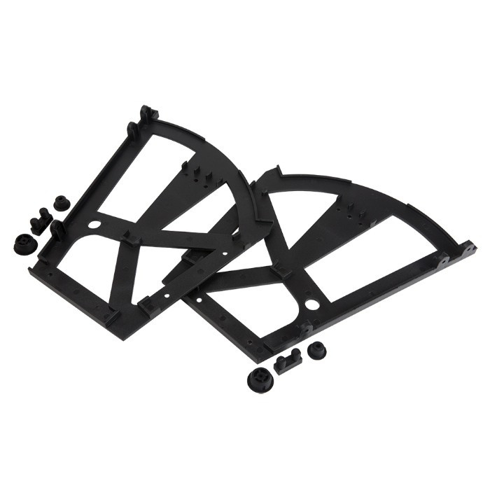 Suport pantofi doua spatii, plastic, negru