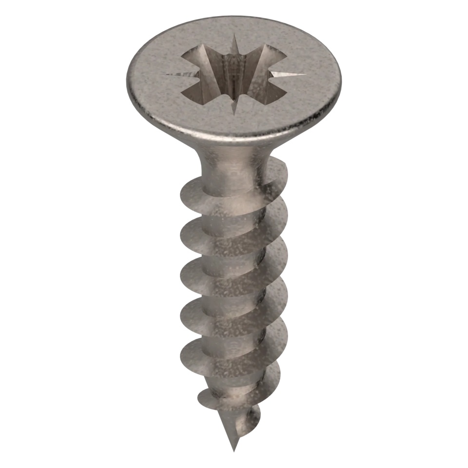 Surub pt lemn cap inecat 3.50x11.1mm Nichelat