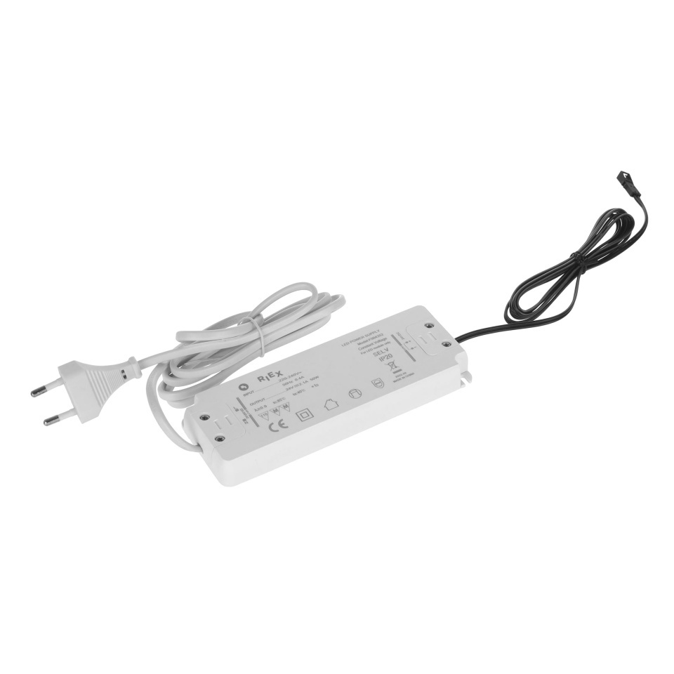 Transformator led RIEX EL25, 24V, 50W, 1 x cablu conector MINI
