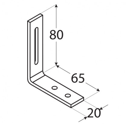 Vinclu reglabil 60x80x20x3mm - 2 | YEO