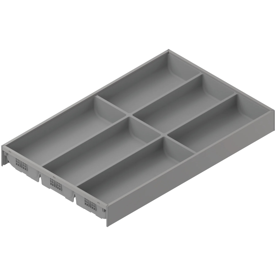 AMBIA-LINE MERIVOBOX Organizator pt tacamuri L=500mm, l=300, 6 compartimente - gri indiu mat