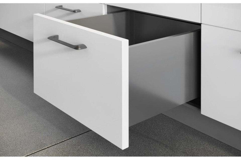 AXISPRO: Sertar cu amortizare 40kg, H199, L450mm - Alb