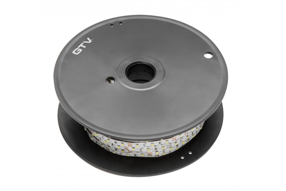 Banda LED 2835 alb rece, latime 8mm, 6W/m, 12V, 60 leduri/m, L=50m/rola