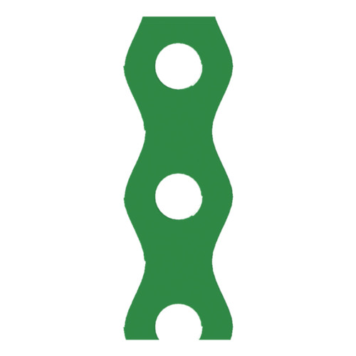 Banda perforata in role - 12x0,7 mm ZA -3m/rola - verde