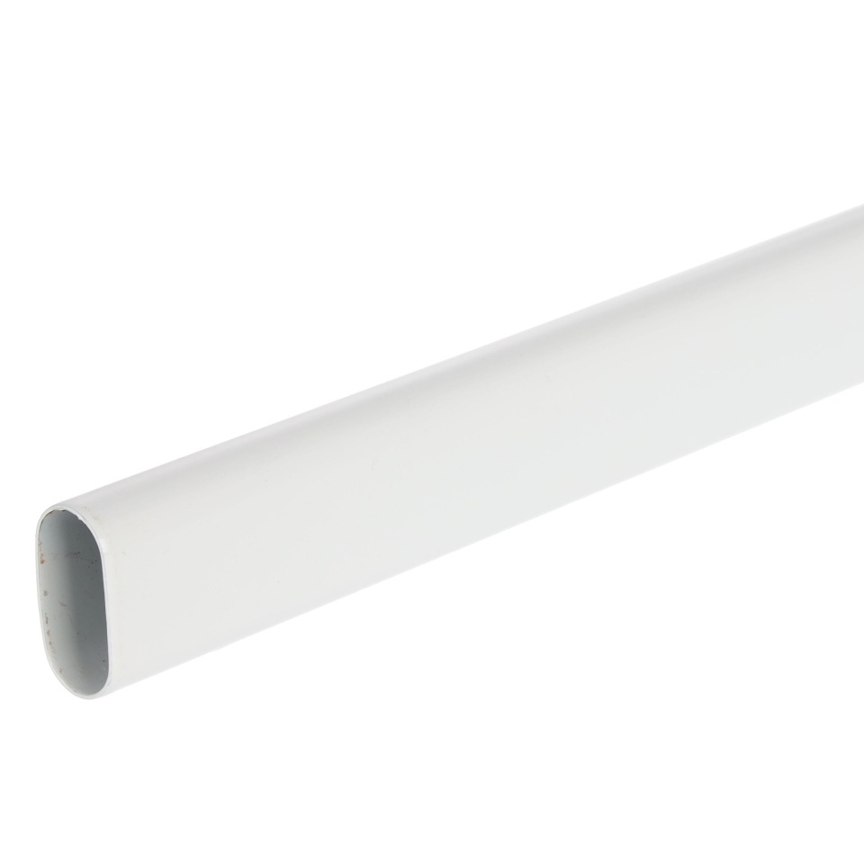 Bara haine ovala 30x15mm, 0,7mm, 3000mm, alba