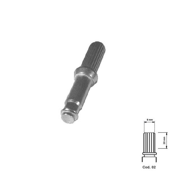 Bolt rotila D7x27mm / 8x20mm – striat de la feroshop imagine noua