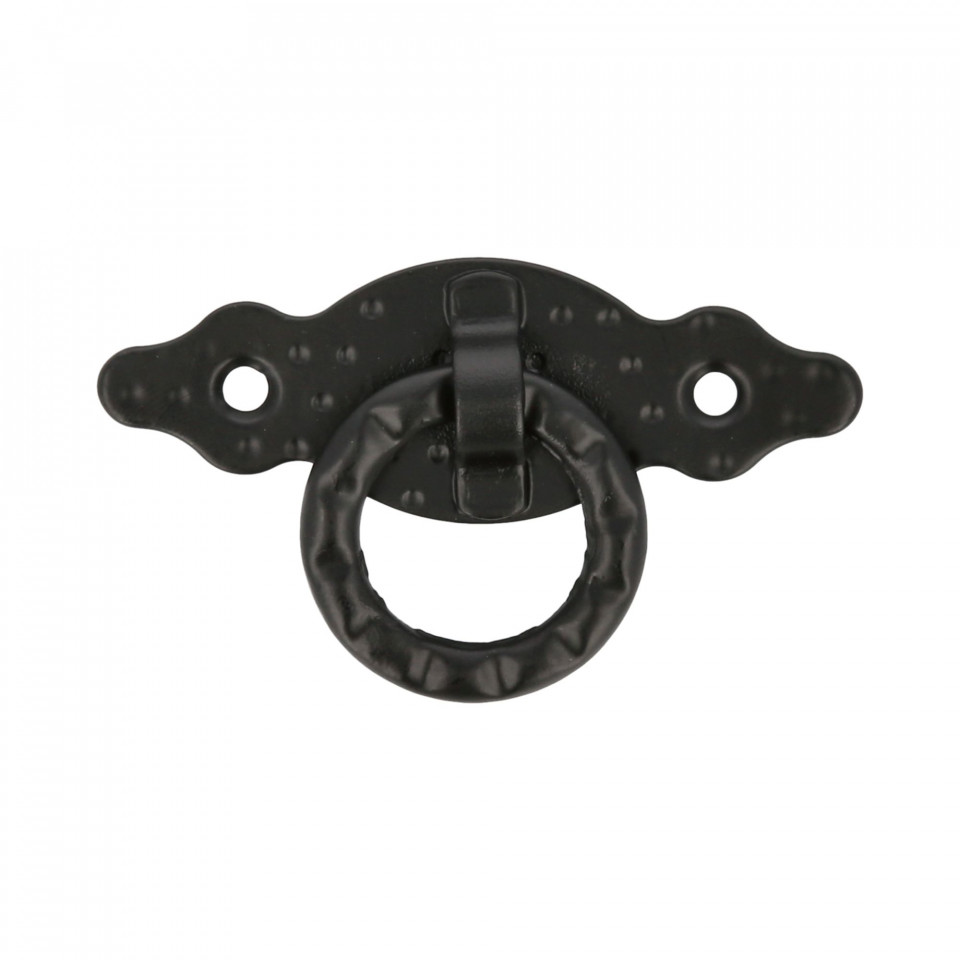 Buton orizontal M1000 80x30x1.5 Negru mat epoxy mane