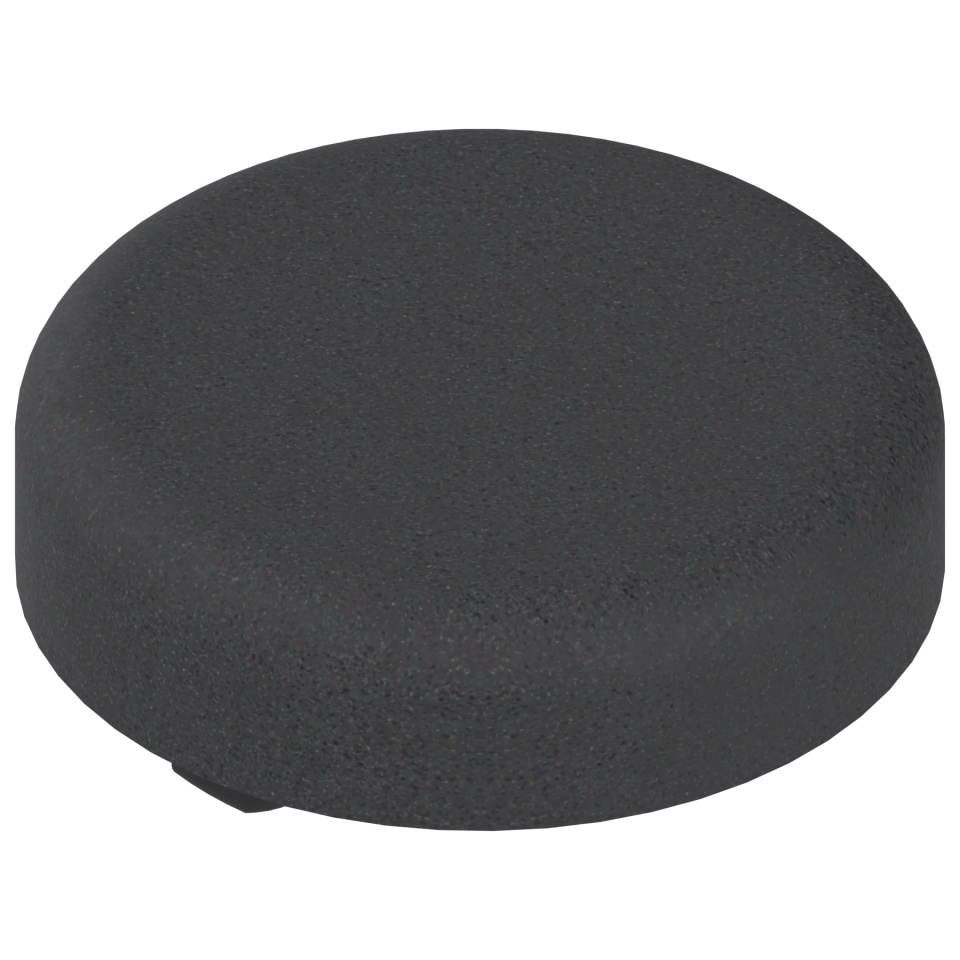 Capac acoperire oala balama usa sticla, rotund, culoare negru