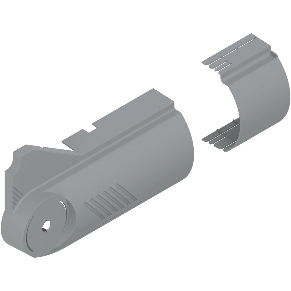 Capac acoperire pentru AVENTOS HL, stanga, striat, pentru SERVO-DRIVE, gri deschis