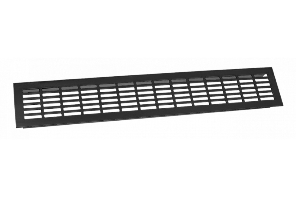 Grila aerisire aluminiu 480x 80mm - negru mat