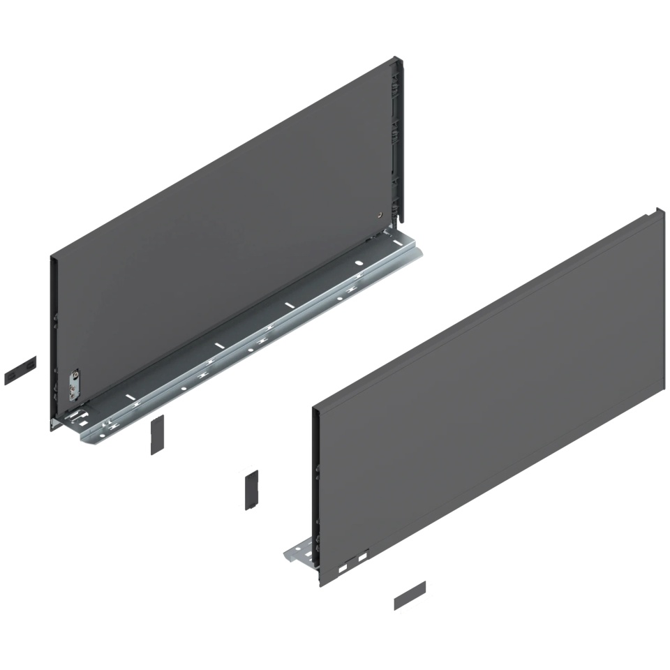 Laterala sertar LEGRABOX F 241 mm, NL=550 mm, dr+stg, pure, gri-orion mat