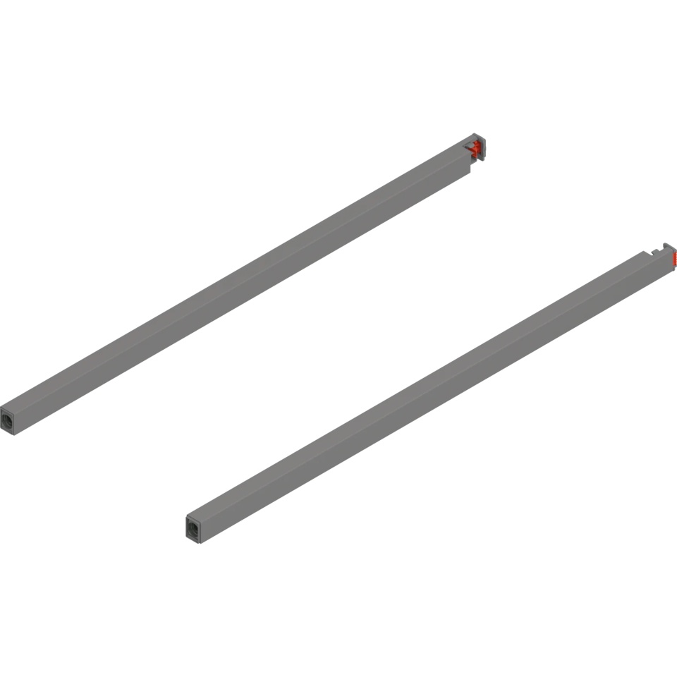Lonjeron sertar MERIVOBOX 500mm, dr+stg, gri indiu mat