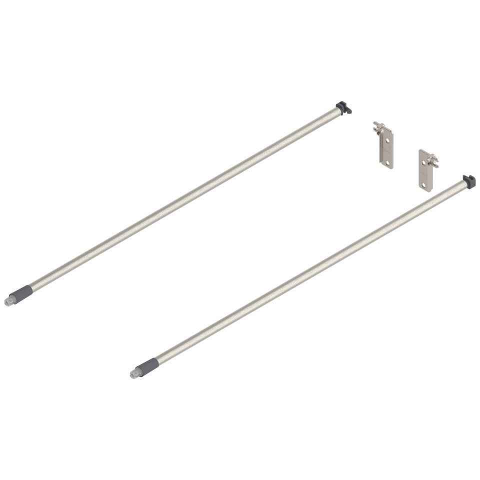 Lonjeron sertar MOVENTO/TANDEMBOX de 550 mm +elox.cil.inox2/gri-praf ZRE.513A. IDREL S2/10E2/G