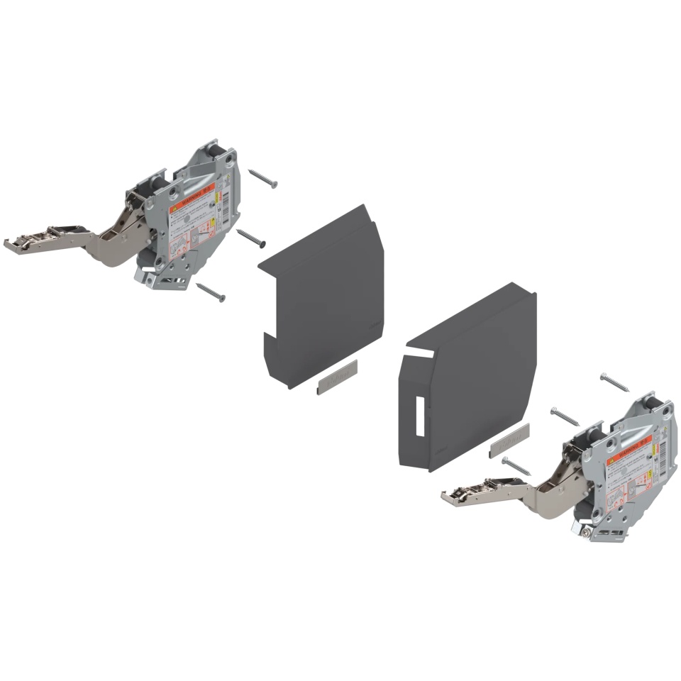 Mecanism ridicare AVENTOS HK-S, factor putere 220- 500, pt TIP-ON, gri-deschis/inox-g ( set 2 bucati )