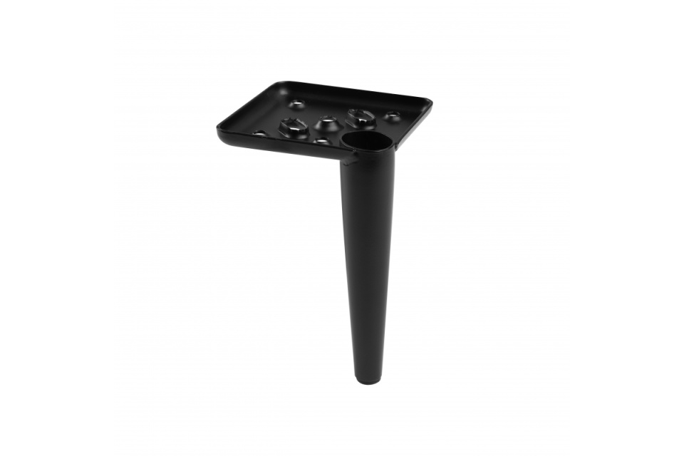 Picior SQUARE 120mm, otel, negru mat