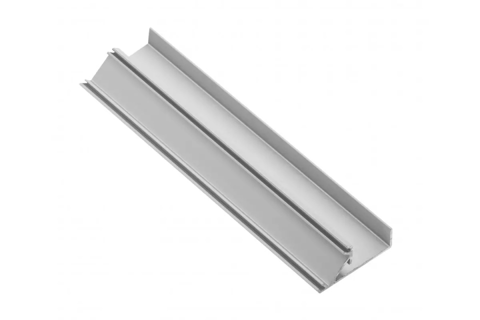 Profil din aluminiu pentru LED GLAX, argintiu, 19 mm, 3 m