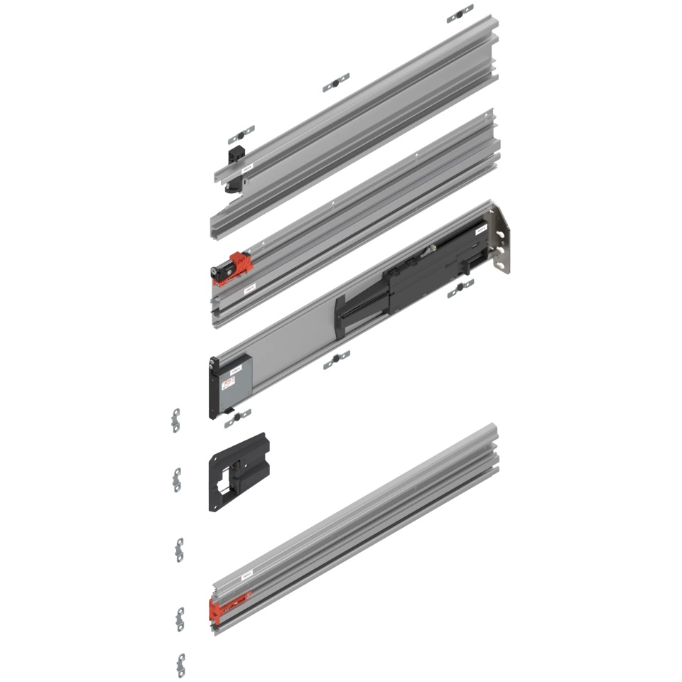 REVEGO duo - sina de glisare tip pocket set, NL=525 mm, dreapta