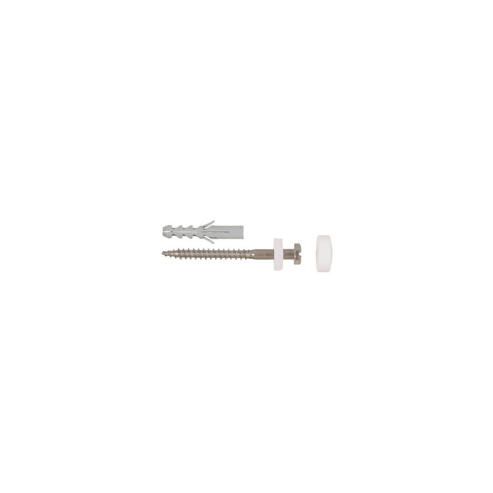 Set fixare sanitare, Fischer WCN1, diblu 8 x 40 mm, surub 6 x 70 mm, alb