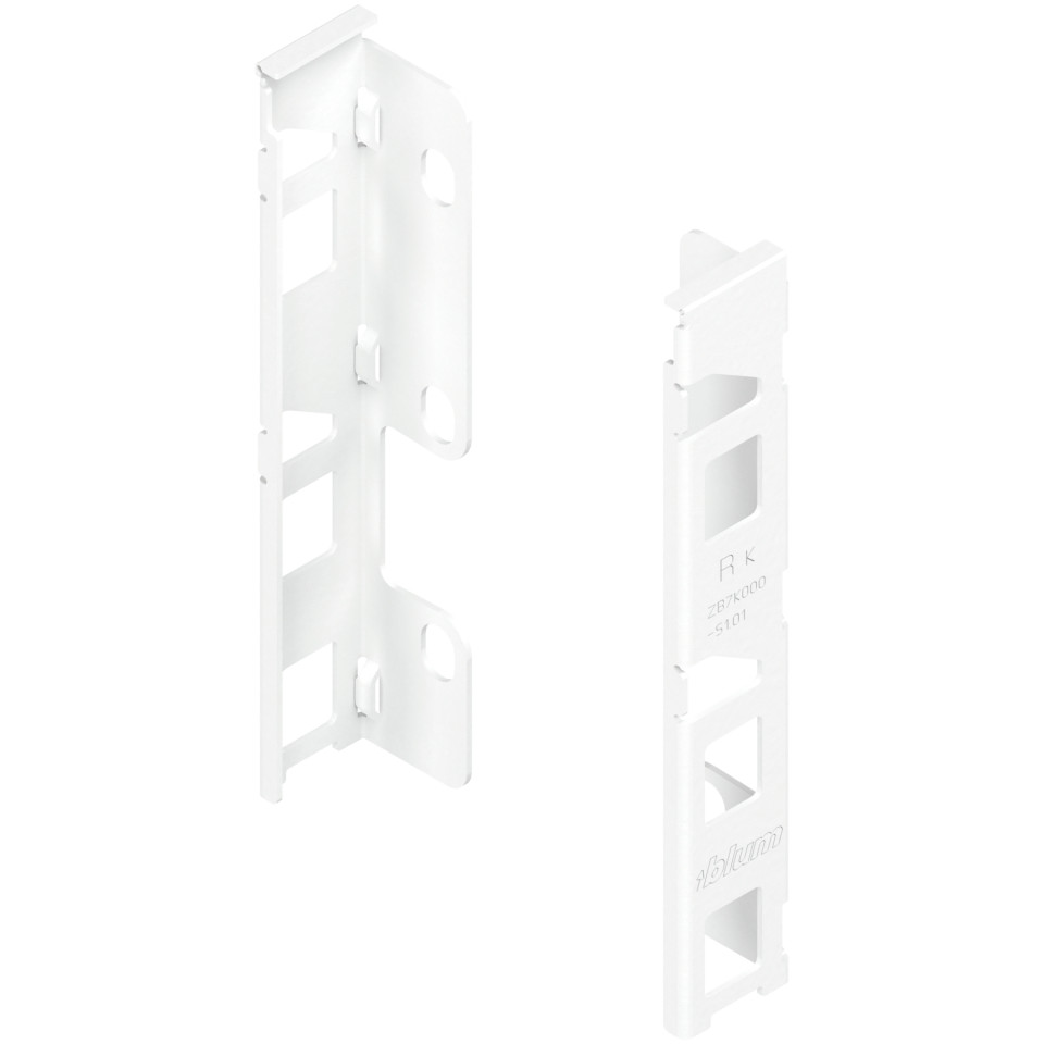 Suport spate sertar, dr+stg LEGRABOX K (144mm), otel alb matase mat