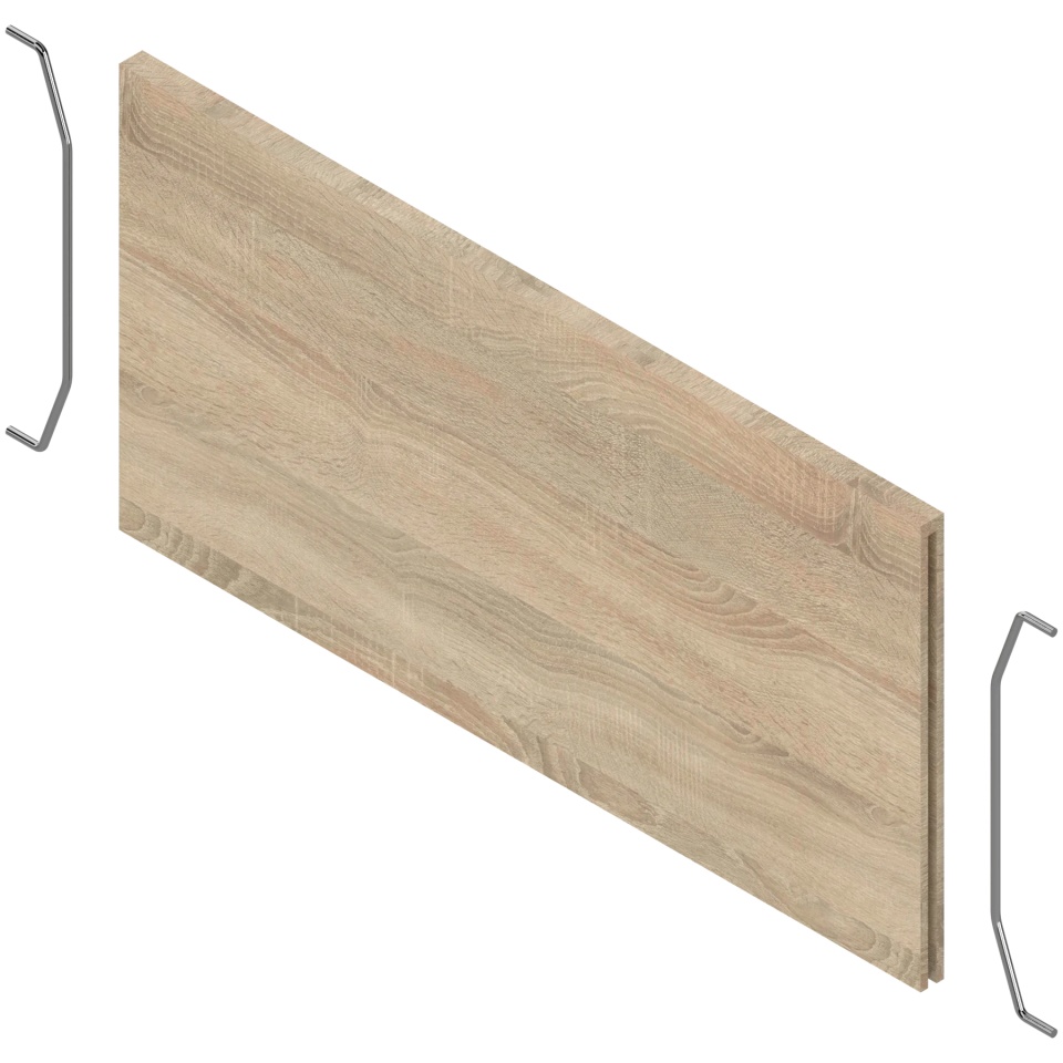 AMBIA-LINE Separator transversal pt LEGRABOX/MERIVOBOX Extragere cu front inalt (ZC7F400RHP), Design de lemn, Stejar Bard. gri ST10