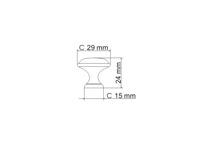 Buton metalic – GP19 – antichizat portelan MLK- crapat antichizat imagine noua