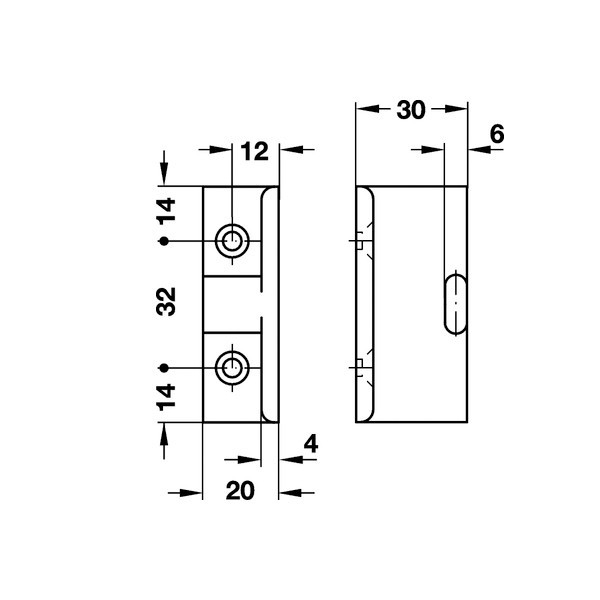 Element pentru placare cu imbinare ascunsa mama 30 mm( KEKU AD 180° ) - panouri - 1 | YEO