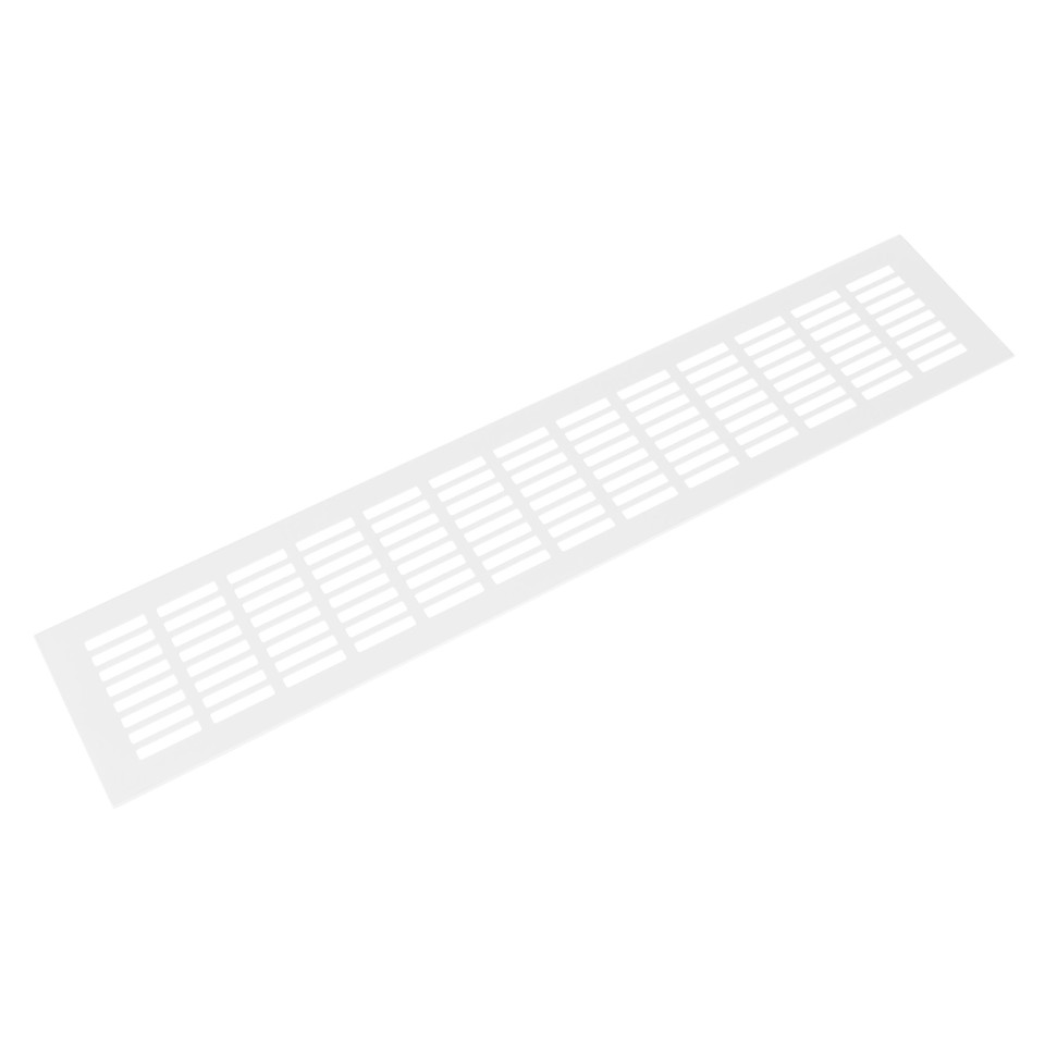 Grila aerisire aluminiu 500x100mm - alba