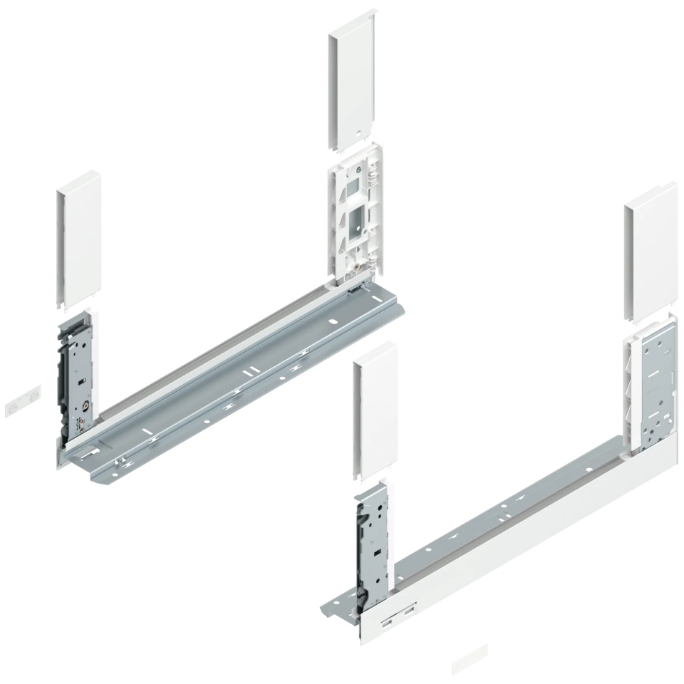 Laterala sertar LEGRABOX C 177 mm, NL=450 mm, dr+stg, free, alb-matase mat