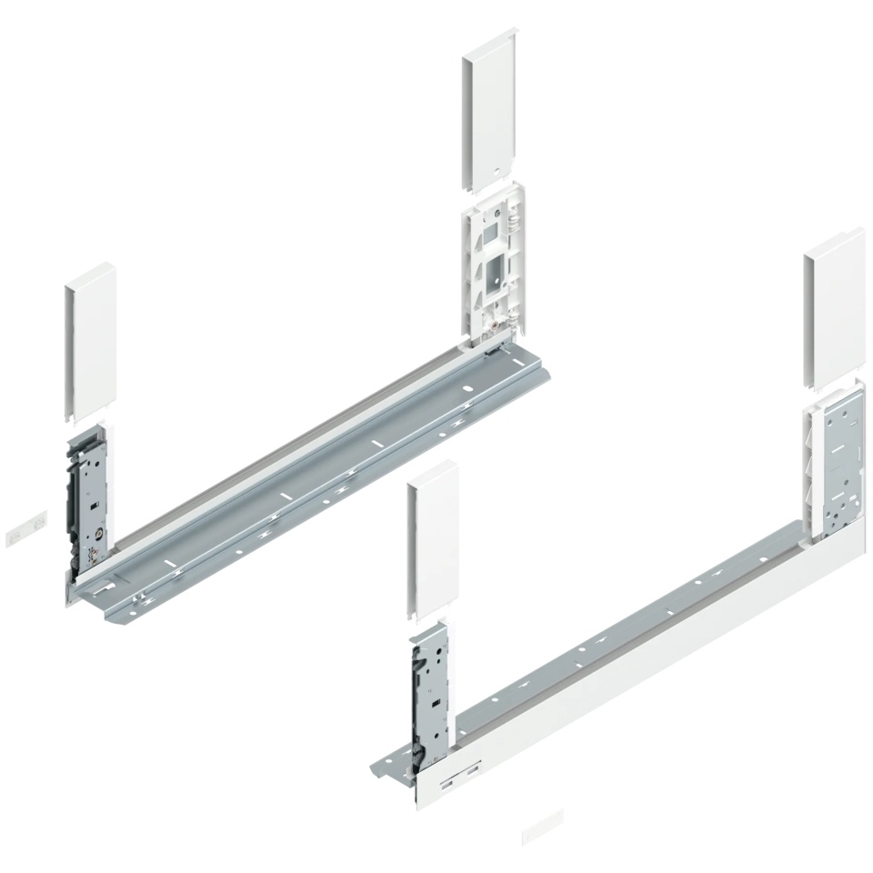 Laterala sertar LEGRABOX C 177 mm, NL=550 mm, dr+stg, free, alb-matase mat