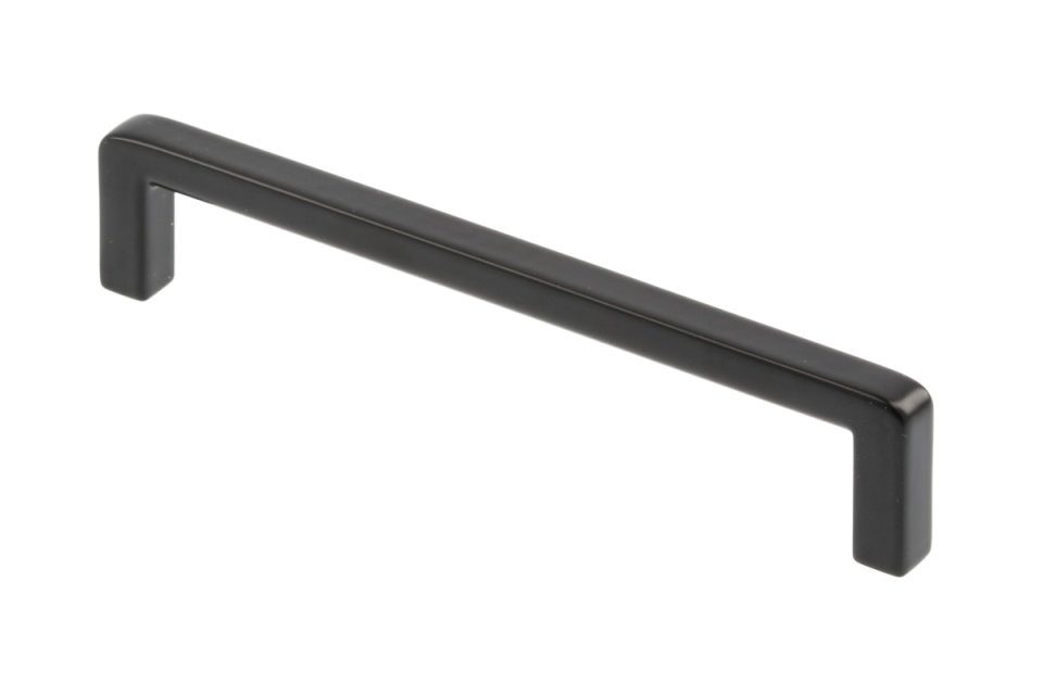 Maner metalic - BAGIO - 128mm negru mat